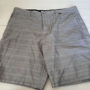 Hurley Gray Striped Men's Shorts